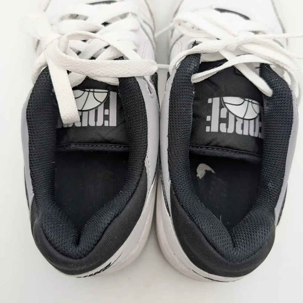 Nike Full Force Low Big Shoes Kids' White/Pewter/Black Size US4.5Y EU36.5 - Picture 11 of 14